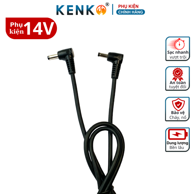 [SALE OFF] Dây cáp áo điều hòa nối quạt và pin KENKO 22v/14v chống đứt ngầm
