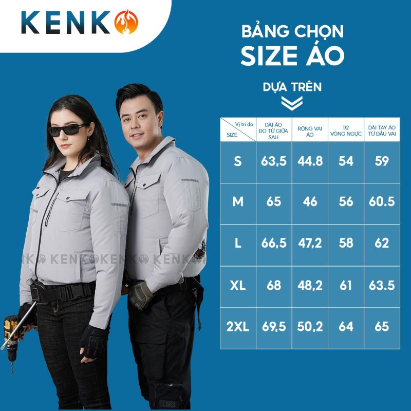 Áo điều hòa công nghệ Nhật Bản Kenko chính hãng tại Việt Nam