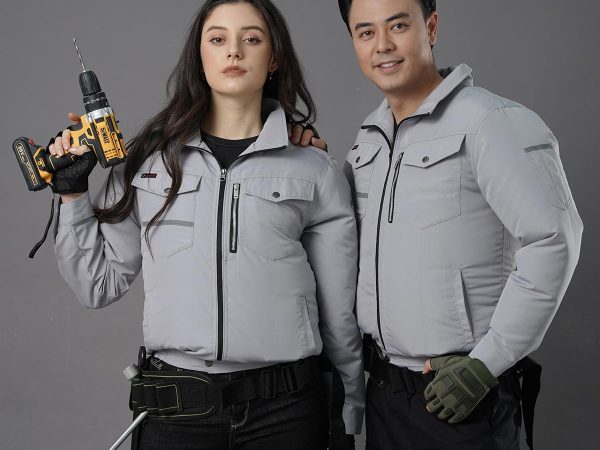 Áo điều hòa kenko xám ghi dài tay 24000mAh