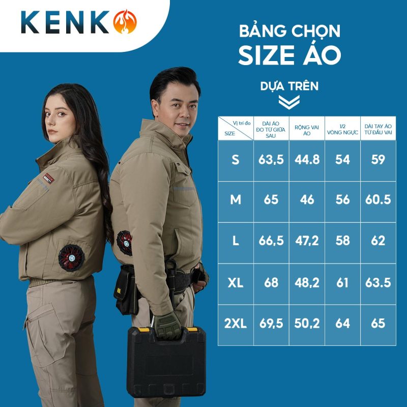 Áo điều hòa công nghệ Nhật Bản Kenko chính hãng tại Việt Nam