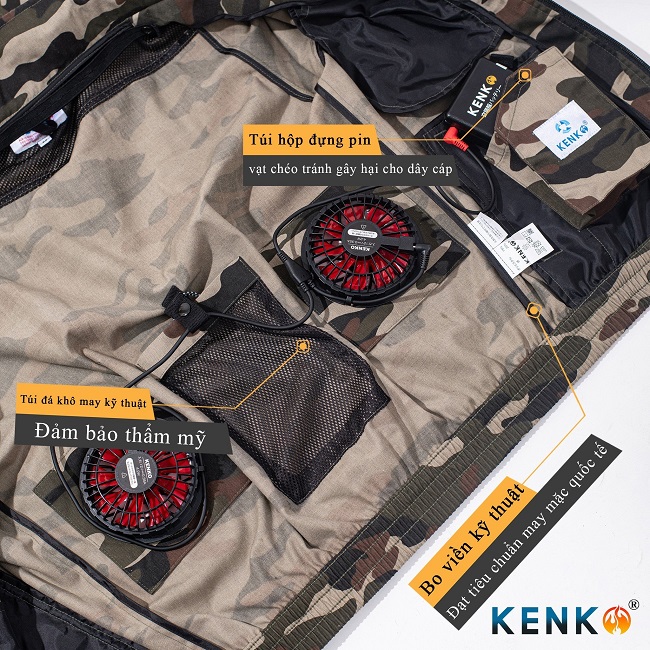 áo điều hòa Kenko còn khắc phục được tất cả những nhược điểm của áo Trung Quốc.