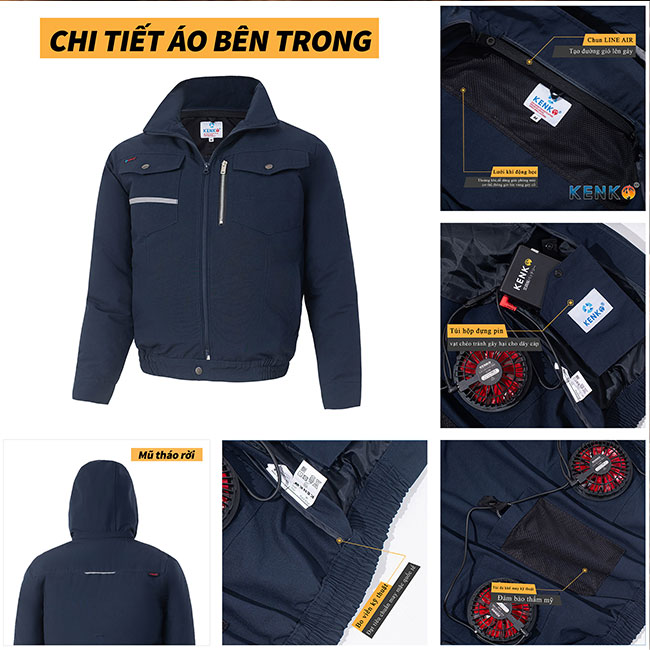 Kenko là thương hiệu áo điều hòa uy tín trên thị trường, có bảo hành chính hãng