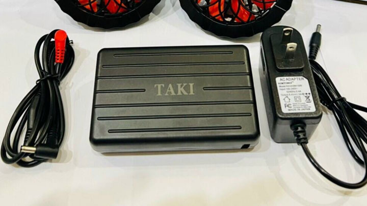 Áo điều hòa Taki dung lượng pin cao, hoạt động được cả ngày dài