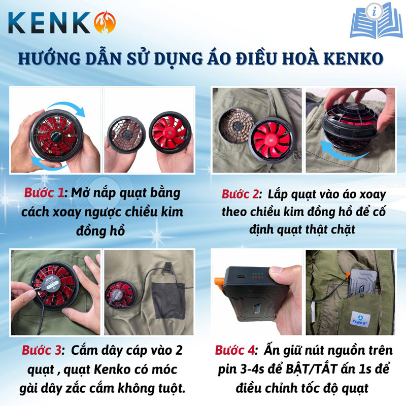Hướng dẫn sử dụng áo Kenko