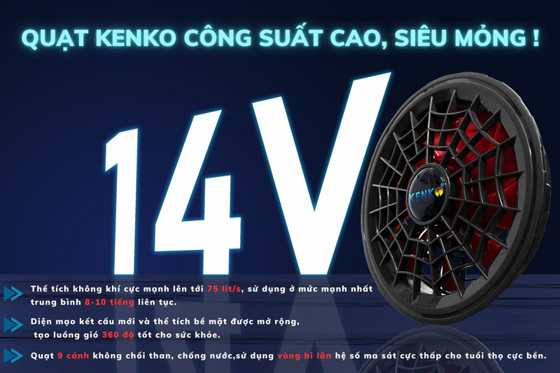 Quạt Kenko có công suất cao hoạt động bền bỉ Quạt Kenko có công suất cao hoạt động bền bỉ