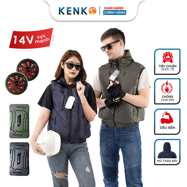 Áo điều hòa câu cá dạng áo gile