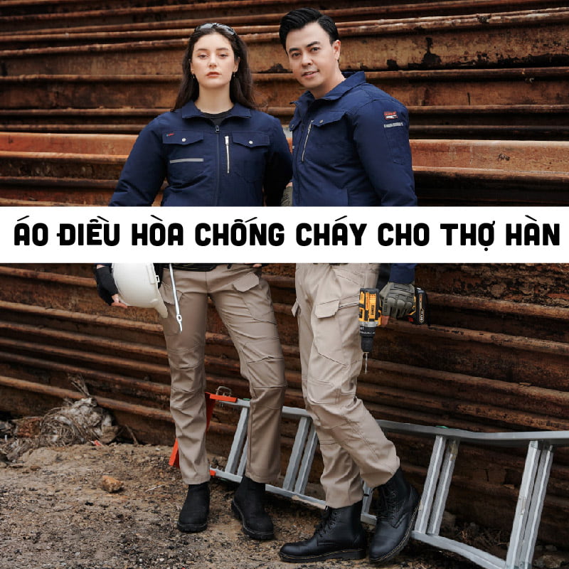  Áo điều hòa chống cháy cho thợ hàn là sản phẩm rất được ưa chuộng