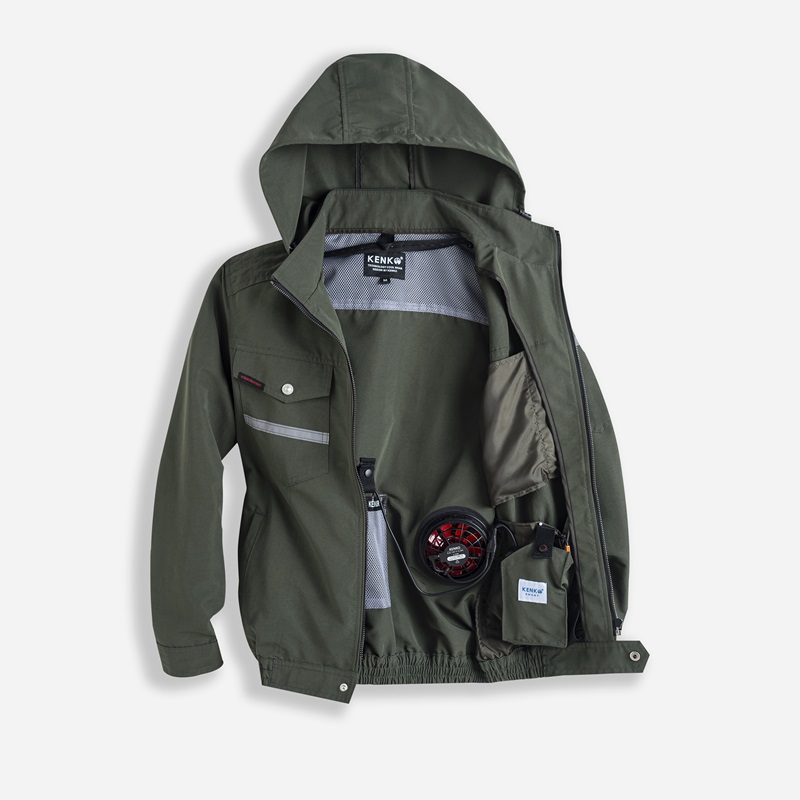 Áo điều hòa Kenko Alpha X5 19V màu xanh rêu