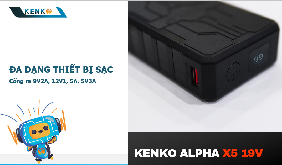 Pin áo Kenko tích hợp công nghệ độc quyền