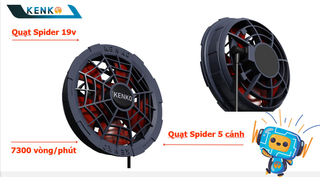 Quạt không chổi than Spider cao cấp