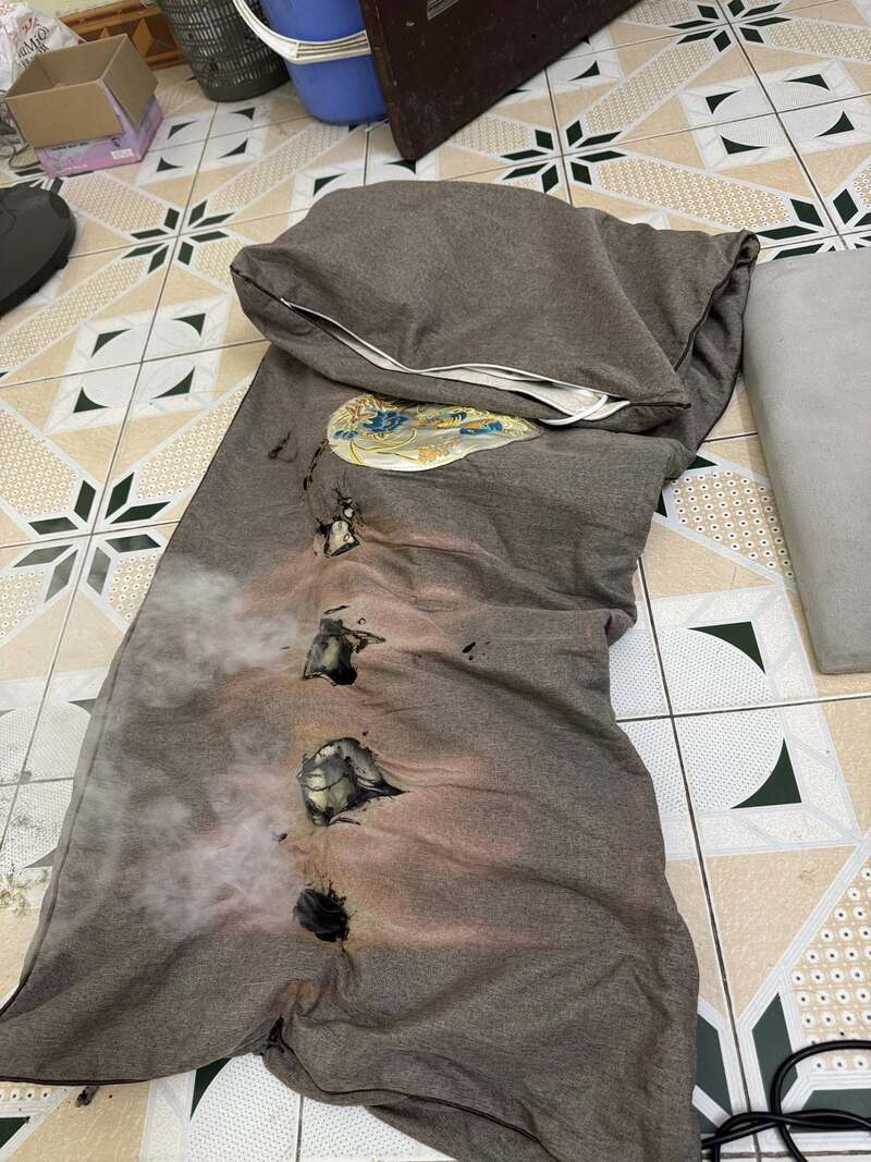 Thảm ngải cứu chập cháy