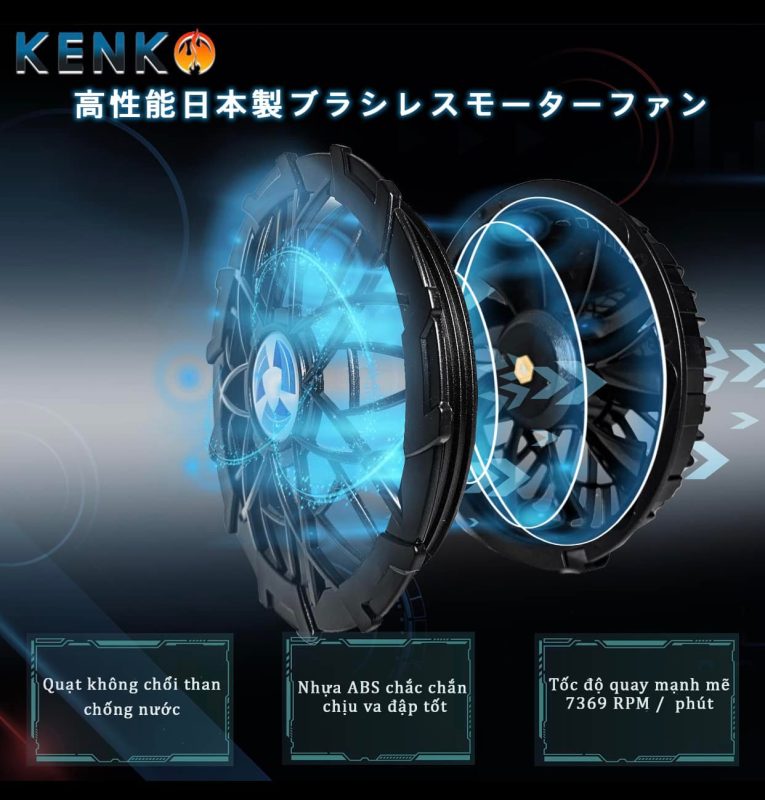 Quạt chổi than áo điều hòa KENKO Nhật Bản chính hãng