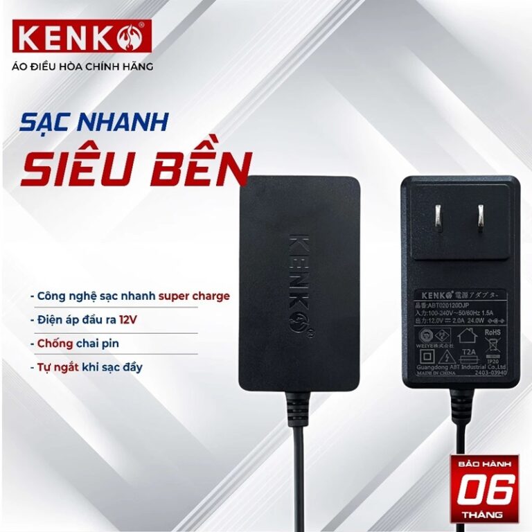 [SALE OFF] Bộ sạc nhanh KENKO 8.6V-2.0A chính hãng