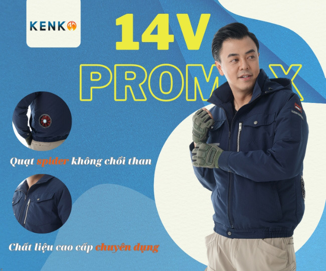 Áo KENKO được làm từ chất liệu vải chuyên dụng cho áo điều hòa