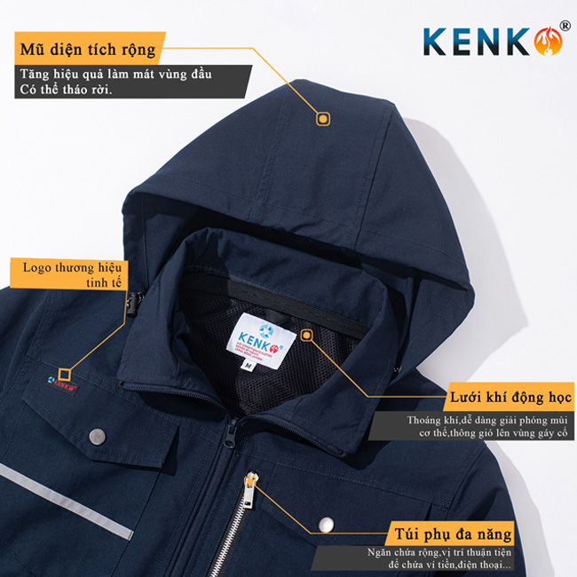 Áo điều hòa KENKO có nhiều ưu điểm vượt trội so với các loại áo thông thường