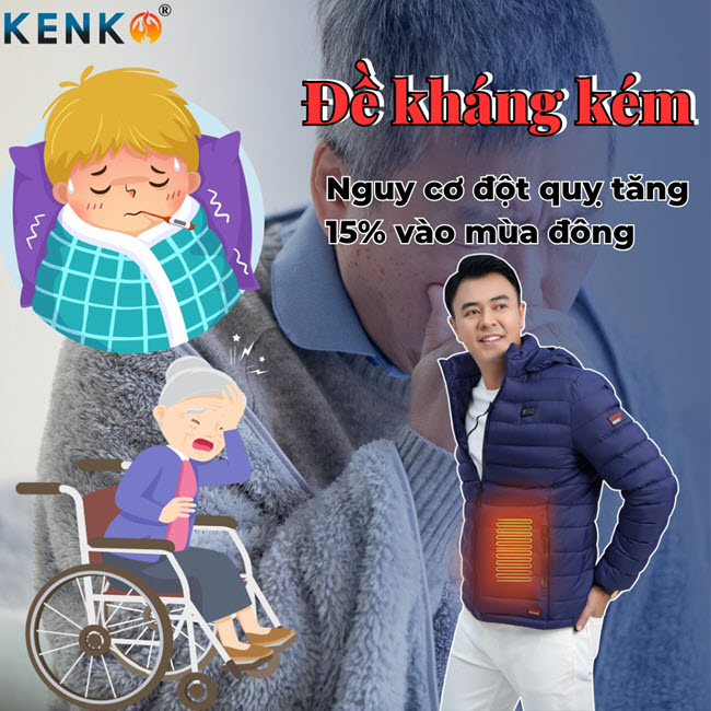Công dụng áo sưởi ấm kenko đối với người cao tuổi