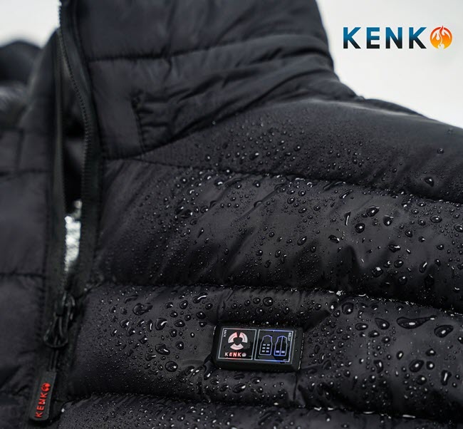 Nút nguồn điều chỉnh nhiệt độ trên áo sưởi KenKo