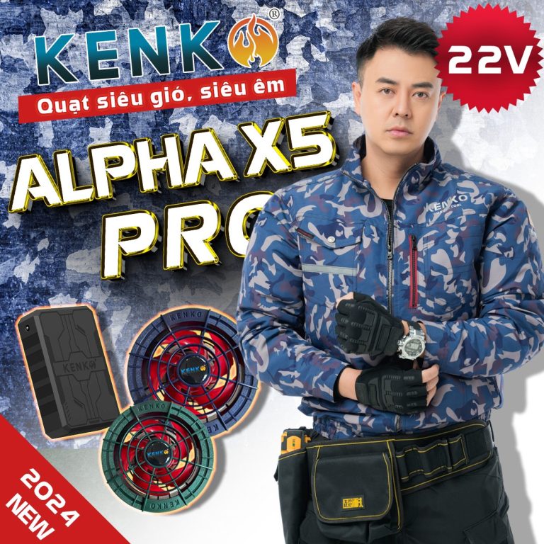 Áo điều hoà Kenko Alpha X5 Pro 22V màu camo 2024