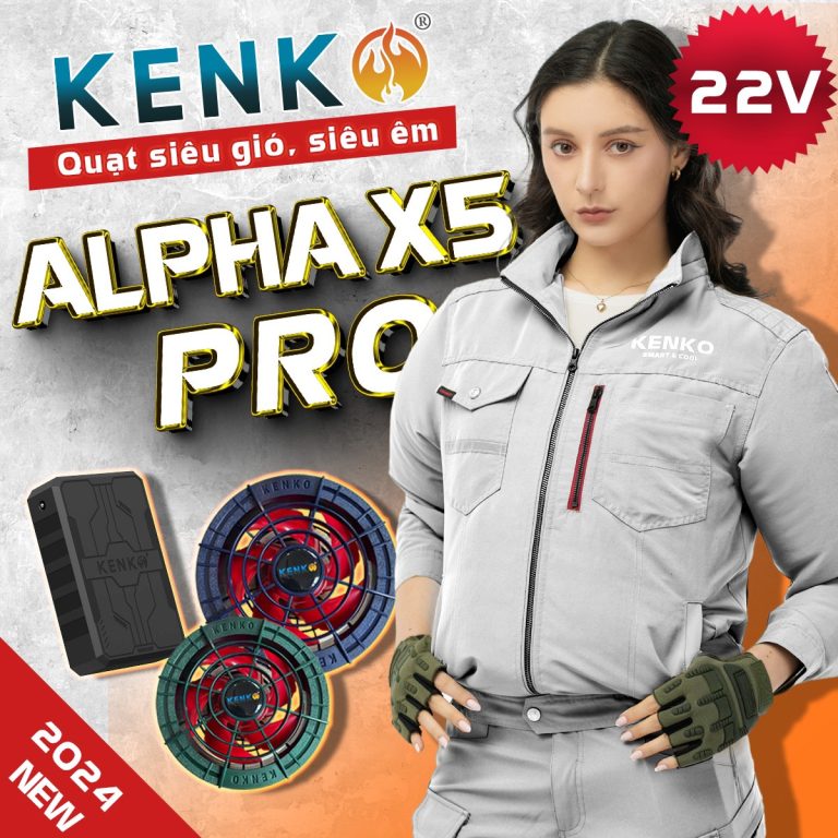 Áo điều hoà Kenko Alpha X5 Pro 22V màu xám 2024