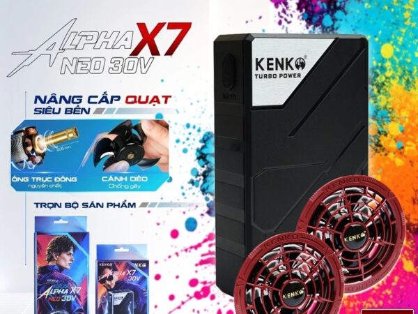 Bộ pin quạt KENKO ALPHA X7 NEO 30V phiên bản mới nhất 2026